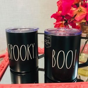 SOLD⬇️🆕Rae Dunn Insulated Halloween Mugs(2)-NWT